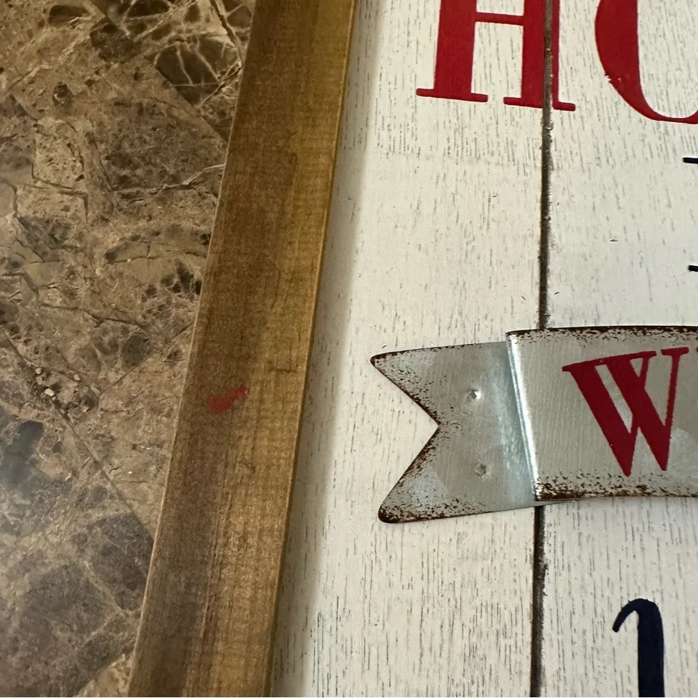 Home Is Where Your Heart Is Rustic Wall Sign